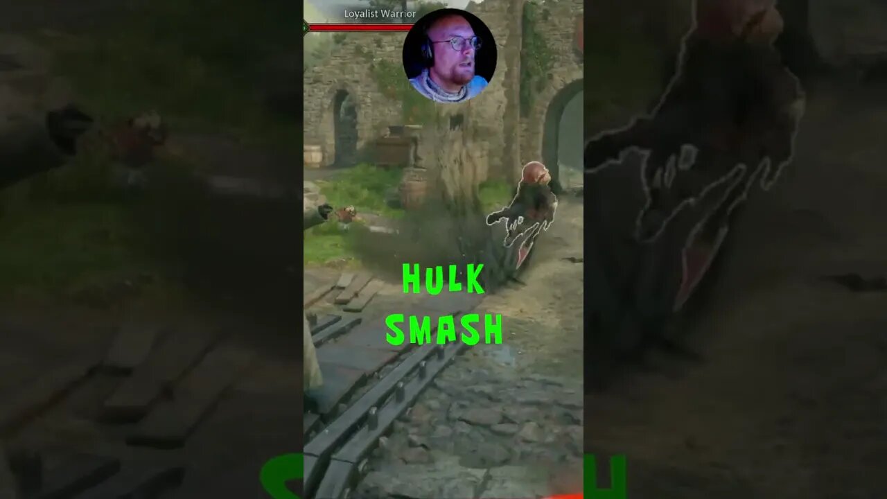 Hulk Smash in Hogwarts #hogwartslegacy #magic #gameplay #hogwarts #mrandmrswolfgaming #shorts