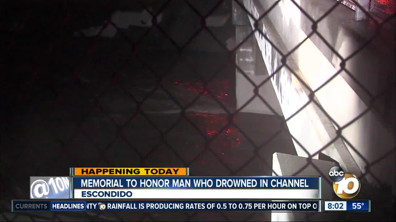 Memorial to honor man who drowned in channel