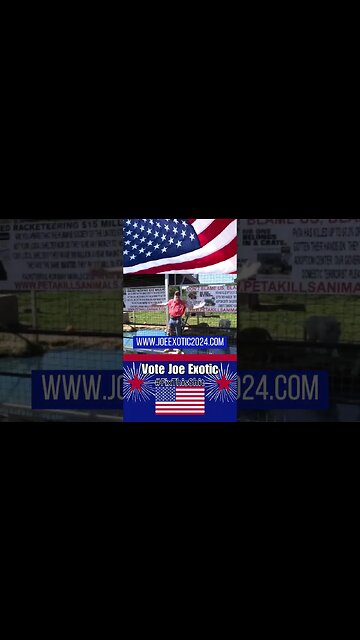 Joe Exotic 2024! #JoeExotic2024 #vote #president #VoteJoeExotic #tigerking #election #rights