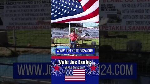 Joe Exotic 2024! #JoeExotic2024 #vote #president #VoteJoeExotic #tigerking #election #rights