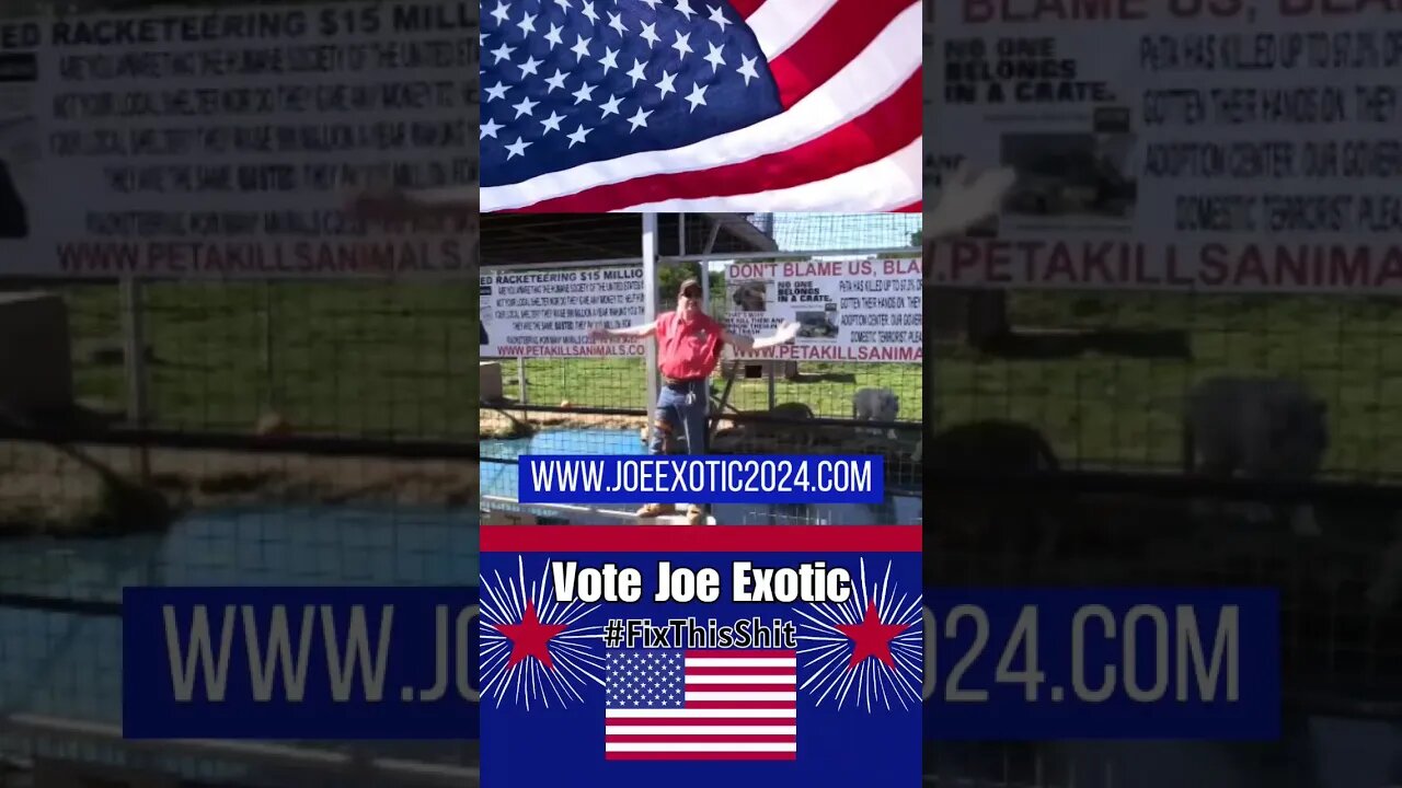 Joe Exotic 2024! #JoeExotic2024 #vote #president #VoteJoeExotic #tigerking #election #rights
