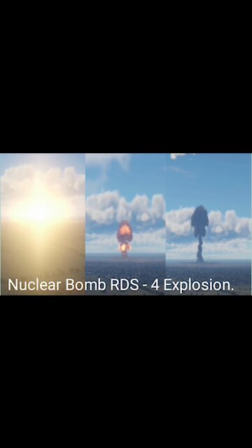 Nuclear Bomb RDS - 4 Explosion Remake ( War Thunder )