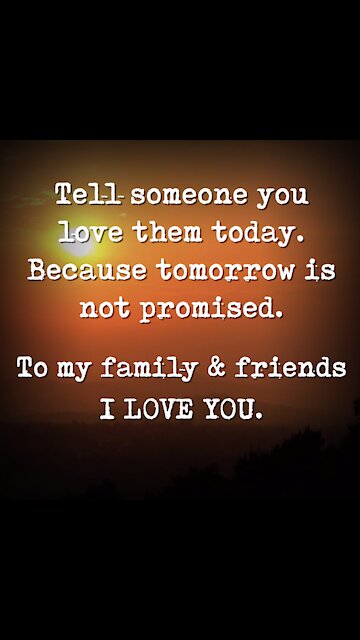 Tomorrow is Not Promised [GMG Originals]