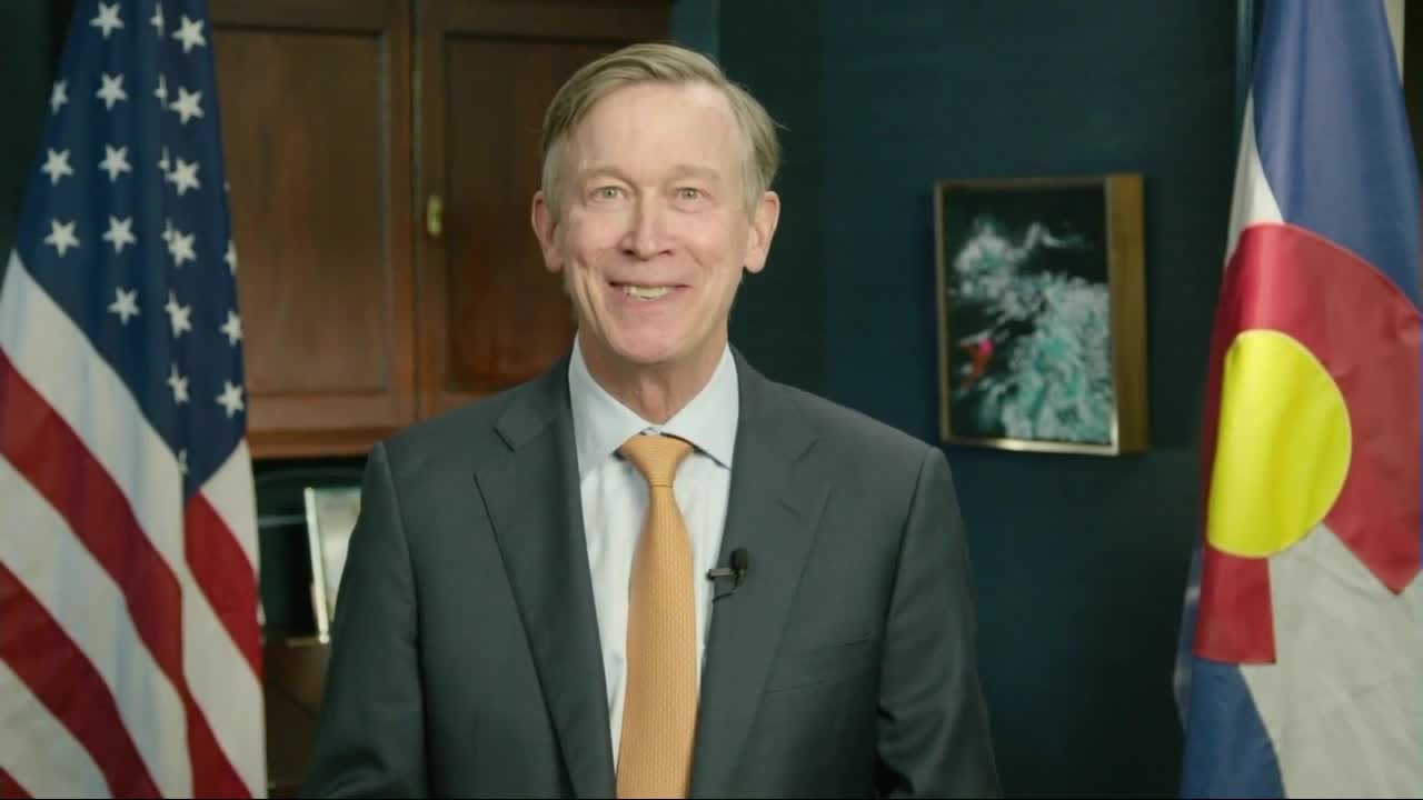 John Hickenlooper gives victory speech in Colorado Senate race