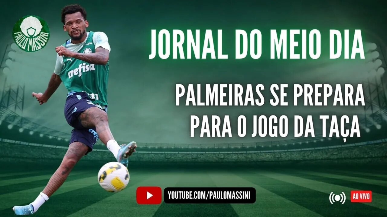 JORNAL DO MEIO-DIA - INFORMAÇÕES DO PALMEIRAS PARA O JOGO DA TAÇA