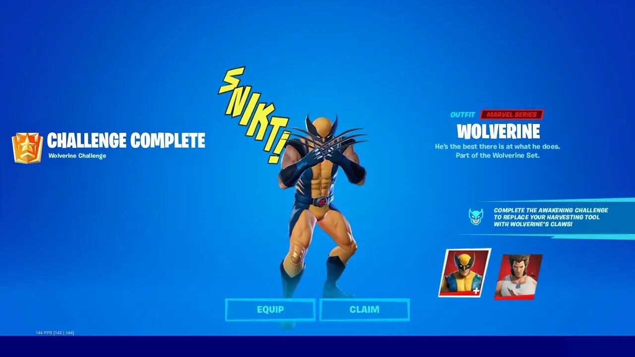 WOLVERINE SKIN *UNLOCKED* in FORTNITE!