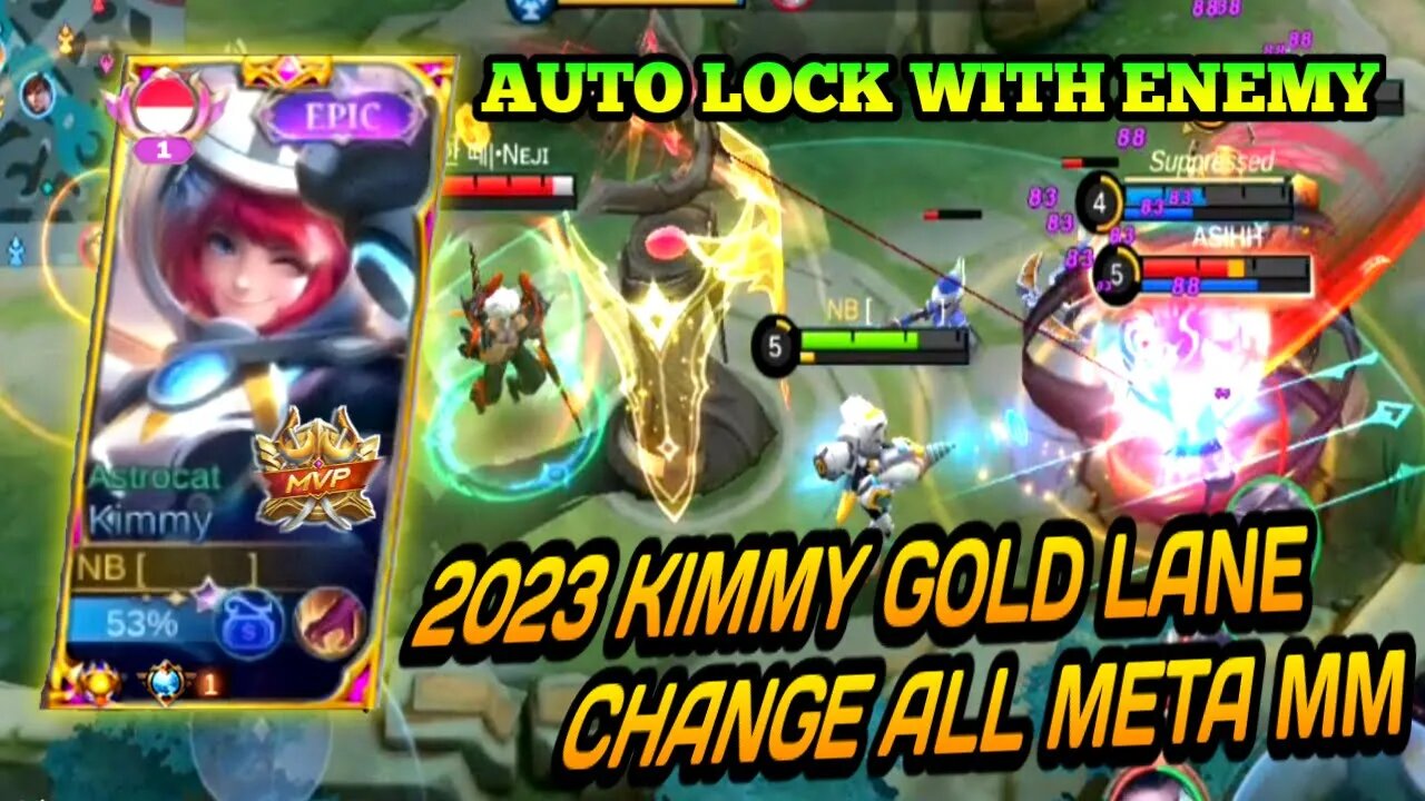 KIMMY GOLD LANE GAMEPLAY CHANGE META ALL MM | MOBILE LEGENDS | JMS GAMEPLAY