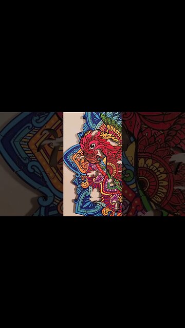 Zenchalet Parrot! So beautiful! 🦜 #puzzle #zen #parrot #shorts