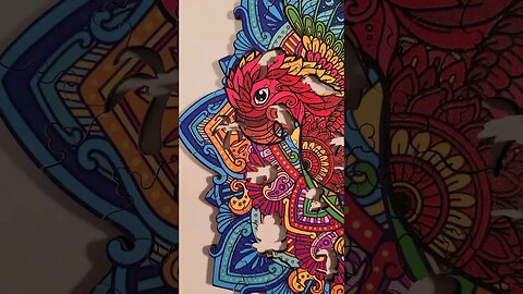 Zenchalet Parrot! So beautiful! 🦜 #puzzle #zen #parrot #shorts