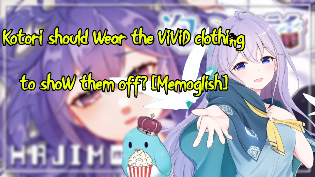 Viewer tells vtuber Utakata Memory Kotori should wear the ViViD clothing to show them off Memoglish