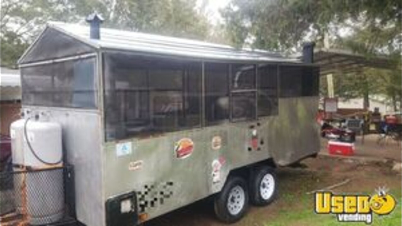 2015 8' x 16' Barbecue Concession Trailer | Used Mobile BBQ Rig for Sale in South Carolina