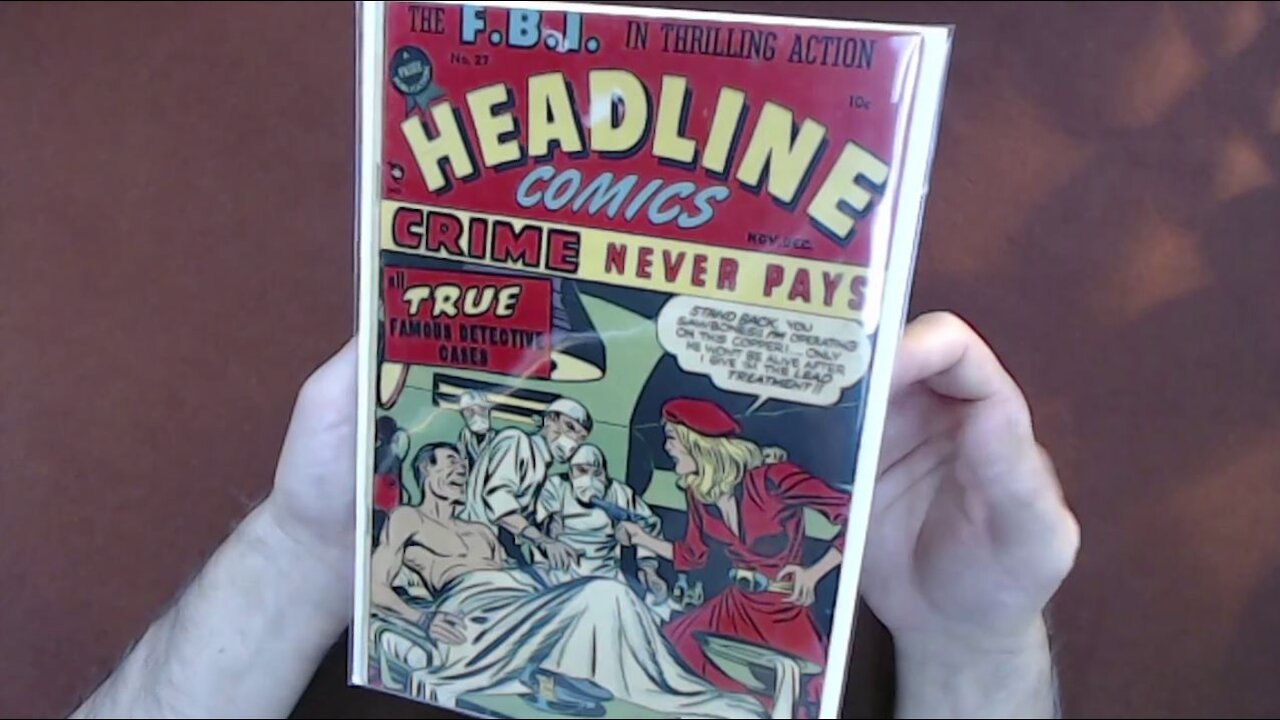 Comic Book Reading: Headline Comics #27, Joe Simon, Jack Kirby, Bill Draut, 1947, Prize [ASMR]
