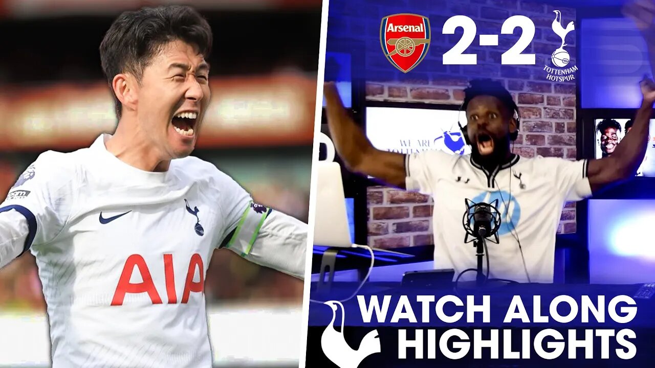 SUPER SONNY AT THE DOUBLE (손흥민) Arsenal 2-2 Tottenham [WATCHALONG HIGHLIGHTS]
