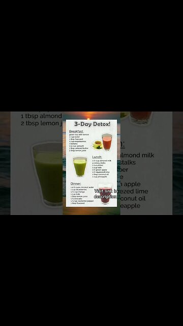 3-Day Detox Smoothies for Weight Loss: Reboot Your Wellness | Fat Burn Detox Drinks #shorts