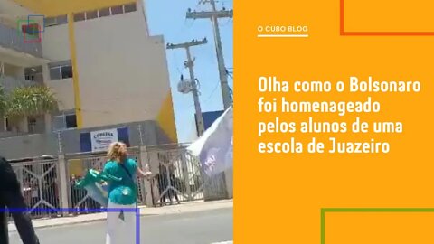 Olha como o Bolsonaro foi homenageado pelos alunos de uma escola de Juazeiro