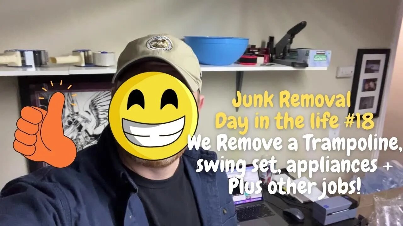 Junk removal day in life 18 - Trampoline & Play set removal Plus other jobs!