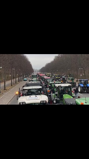 Farmers from all over Germany descended on Berlin