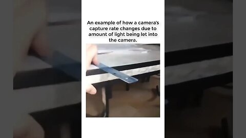 How Camera capture rate changes due to the amount of light.