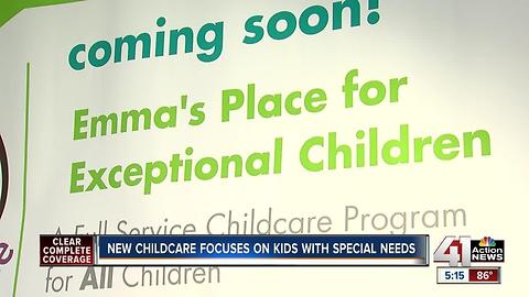 New childcare focuses on kids with special needs