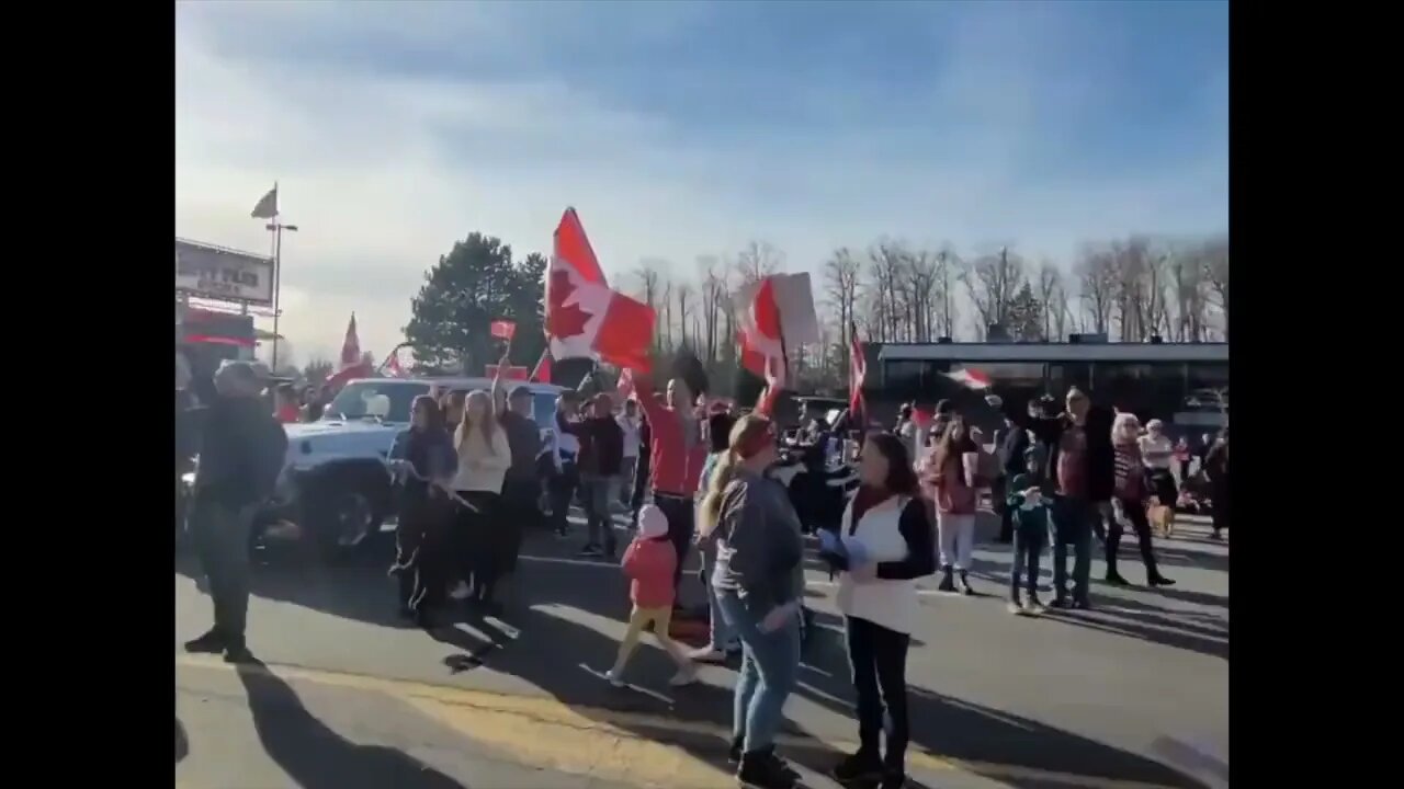 🇨🇦SURREY BORDER BLOCKADE 🇨🇦 *INSANE NUMBER OF PEOPLE*