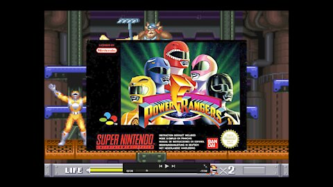 Snes - Power Rangers (All Boss Fights + Ending)