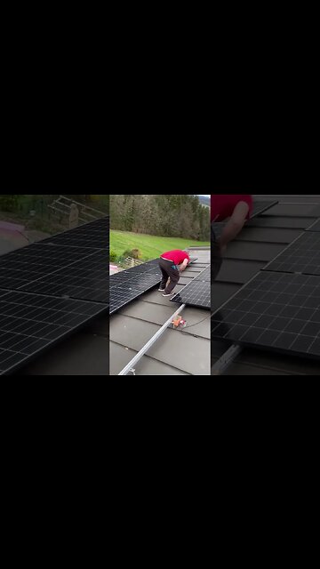 12 Kilowattstunden Anlage.Montage