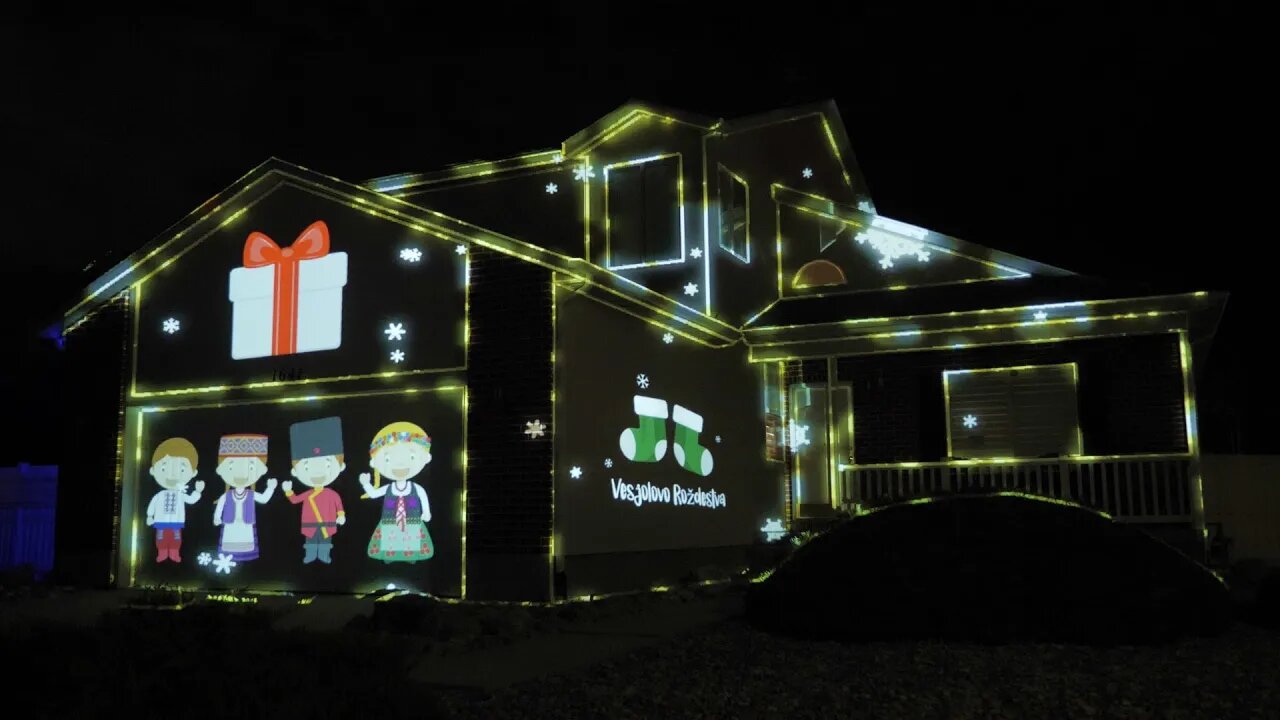 2022 Christmas Projection Mapping Display Live