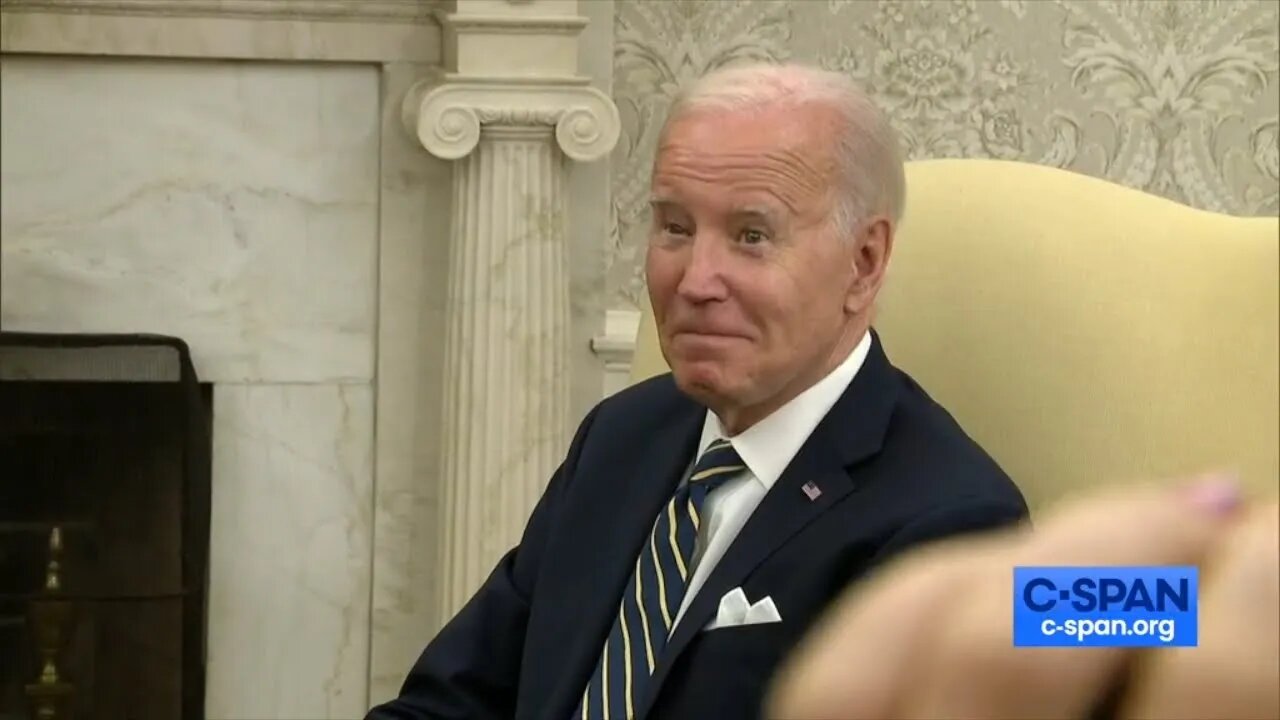 Watch Biden Bizarrely Stare at Reporters SHOUTING Questions at Him