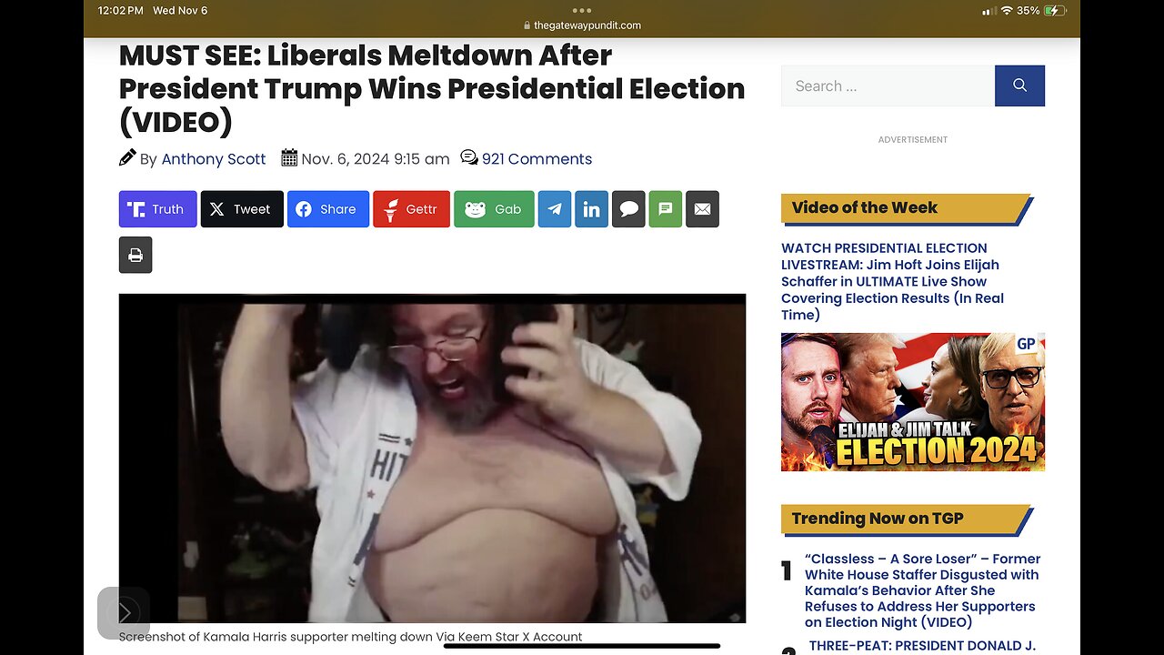 MUST SEE: Liberals Meltdown After President Trump Wins Presidential Election (VIDEO)