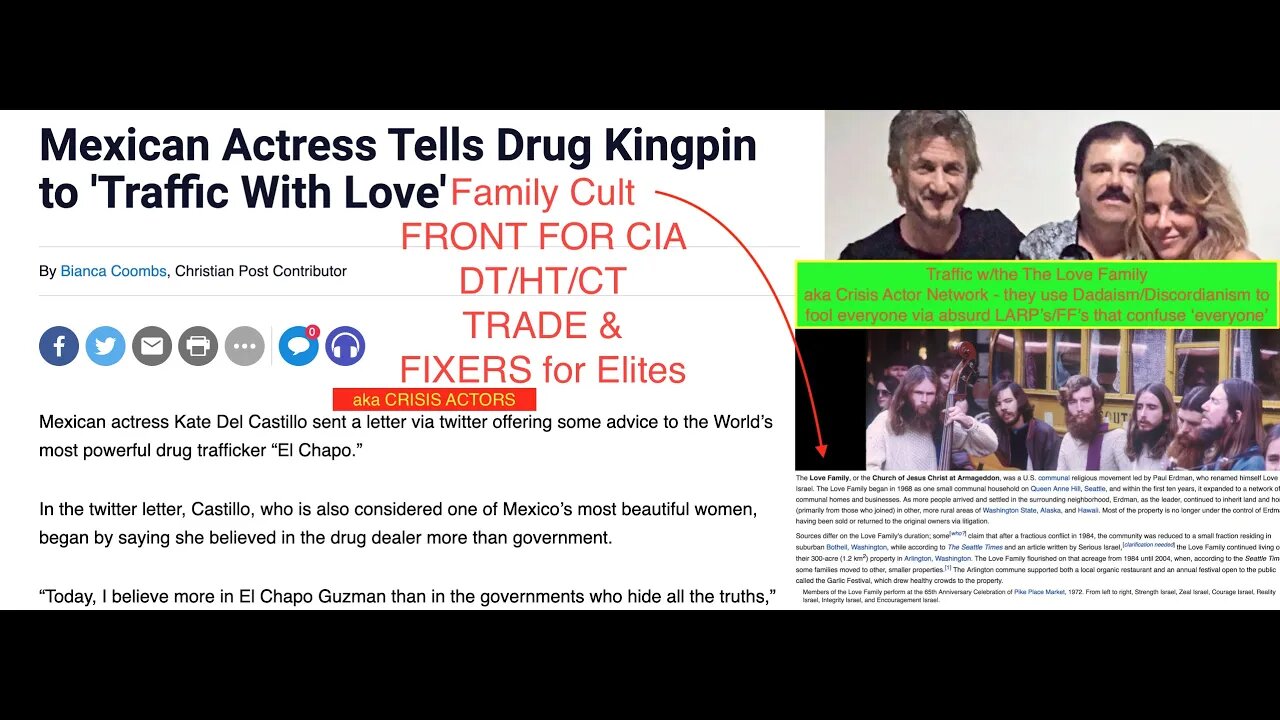 CIA Mockingbird Journalists & Actor-Cult (LARP/FF) Networks Unify to Fake El Chapo & War Narratives