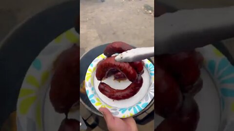 Grilled longaniza burrito