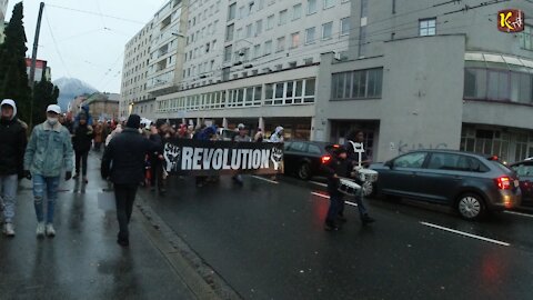 Kurzfassung - Protestmarsch gegen die Corona Diktatur am 27 Nov. 2021 in Sbg