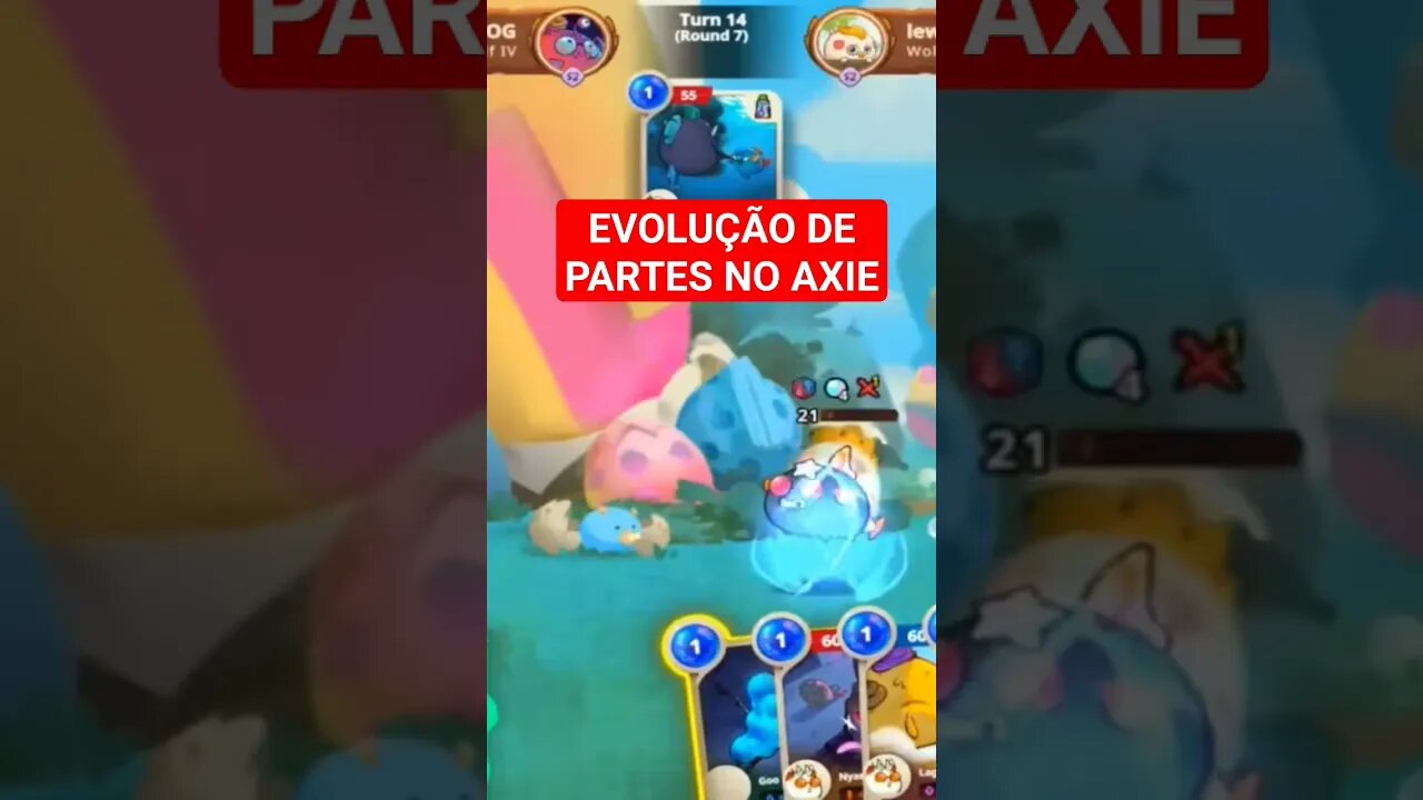 AXIE INFINITY: EVOLUÇÃO DE PARTES #axieinfinity #axie