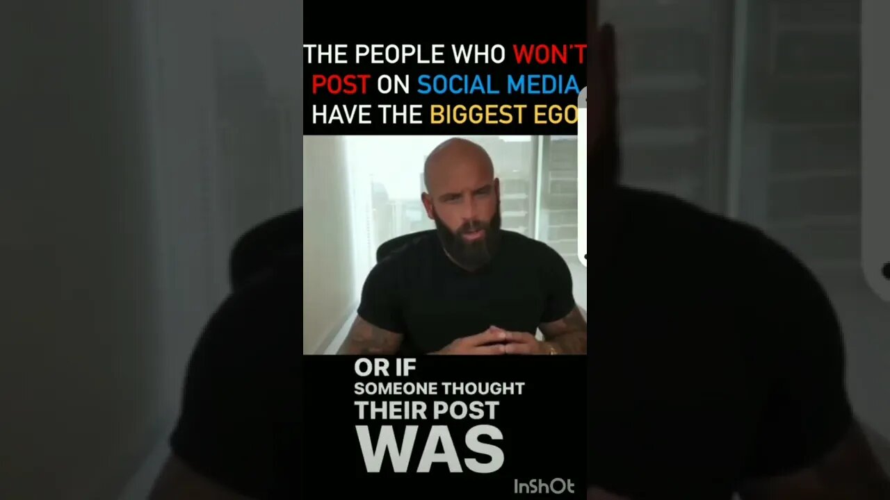 If You Don't Have Social Media You Have A Big Ego??