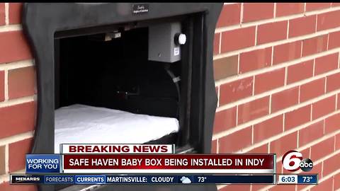 First central Indiana Safe Haven Baby Box to be installed this month