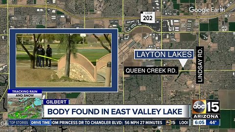 Body found in Gilbert lake