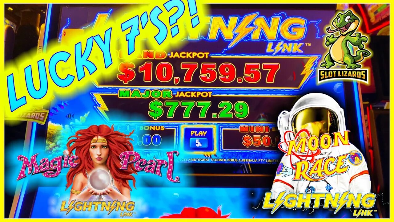 WHICH IS BETTER SEA OR SPACE?!? MAX SPINS $25! Lightning Link Magic Pearl VS Moon Race Slots