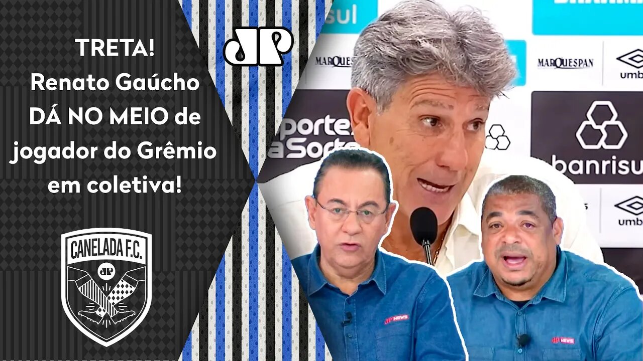 "Velho, o Renato Gaúcho CUSPIU TUDO! O que ele FALOU foi..." TRETA com jogador no Grêmio gera DEBATE