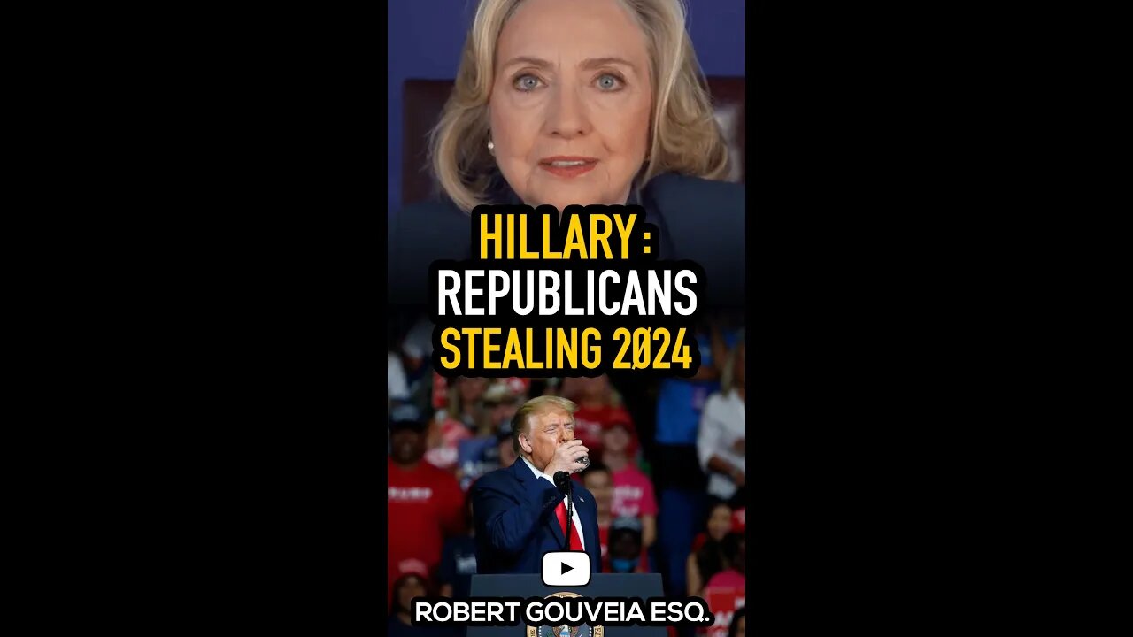 Hillary Clinton: Republicans STEALING 2024! #shorts