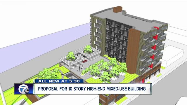 Proposal for 10 story high-end mixed-use building on the Westside