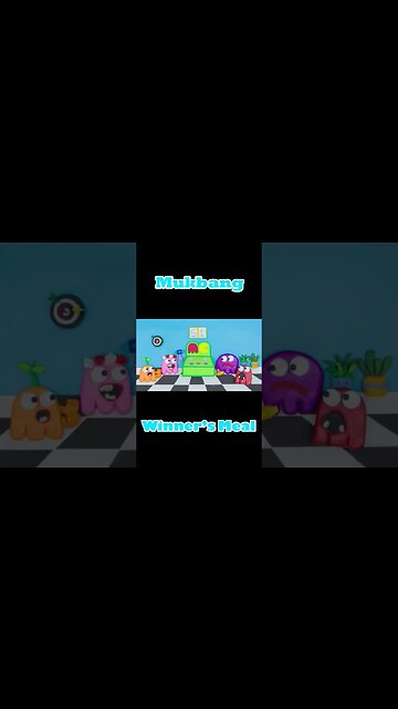 Mukbang Winner's Meal | Stop motion Animation Cartoon #shorts