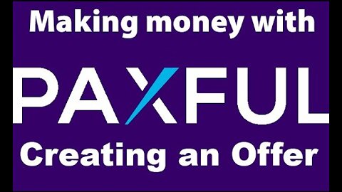 Creating an Offer on Paxful example