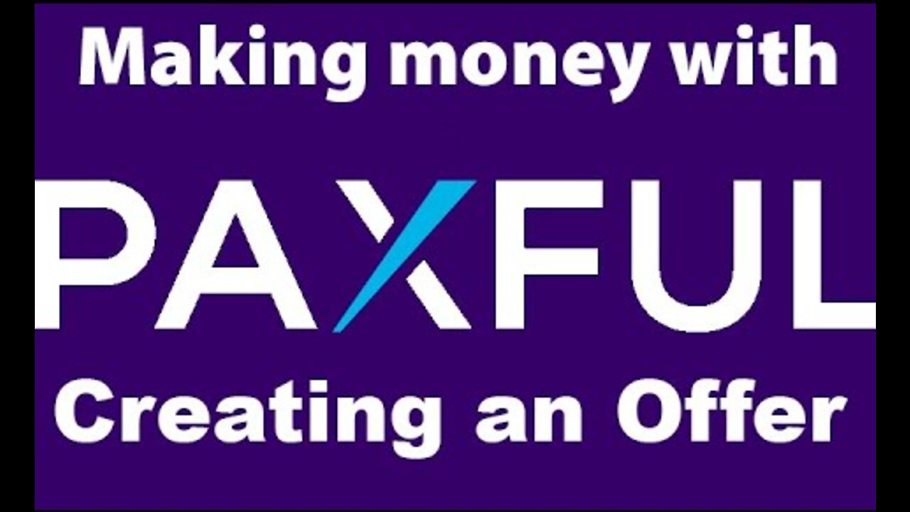 Creating an Offer on Paxful example