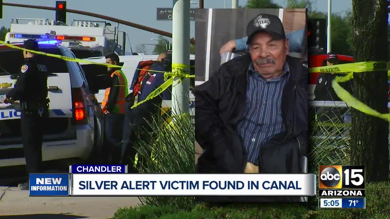 Silver Alert victim found in canal