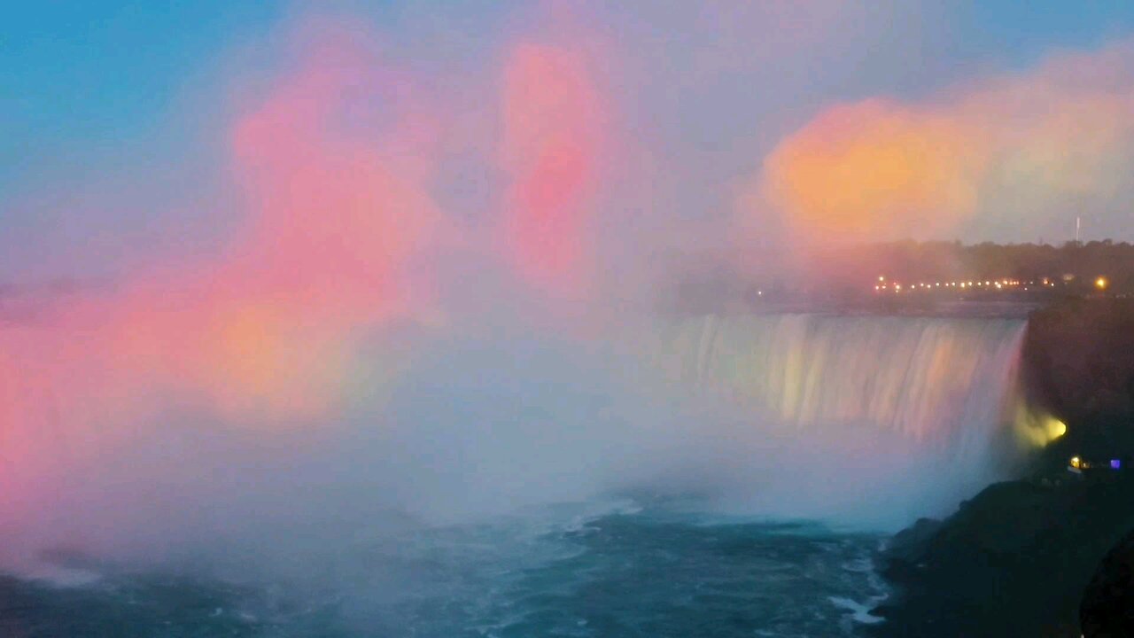 Niagara falls from above