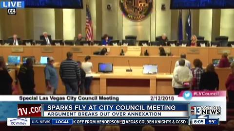 Sparks fly at city council meeting over annexation