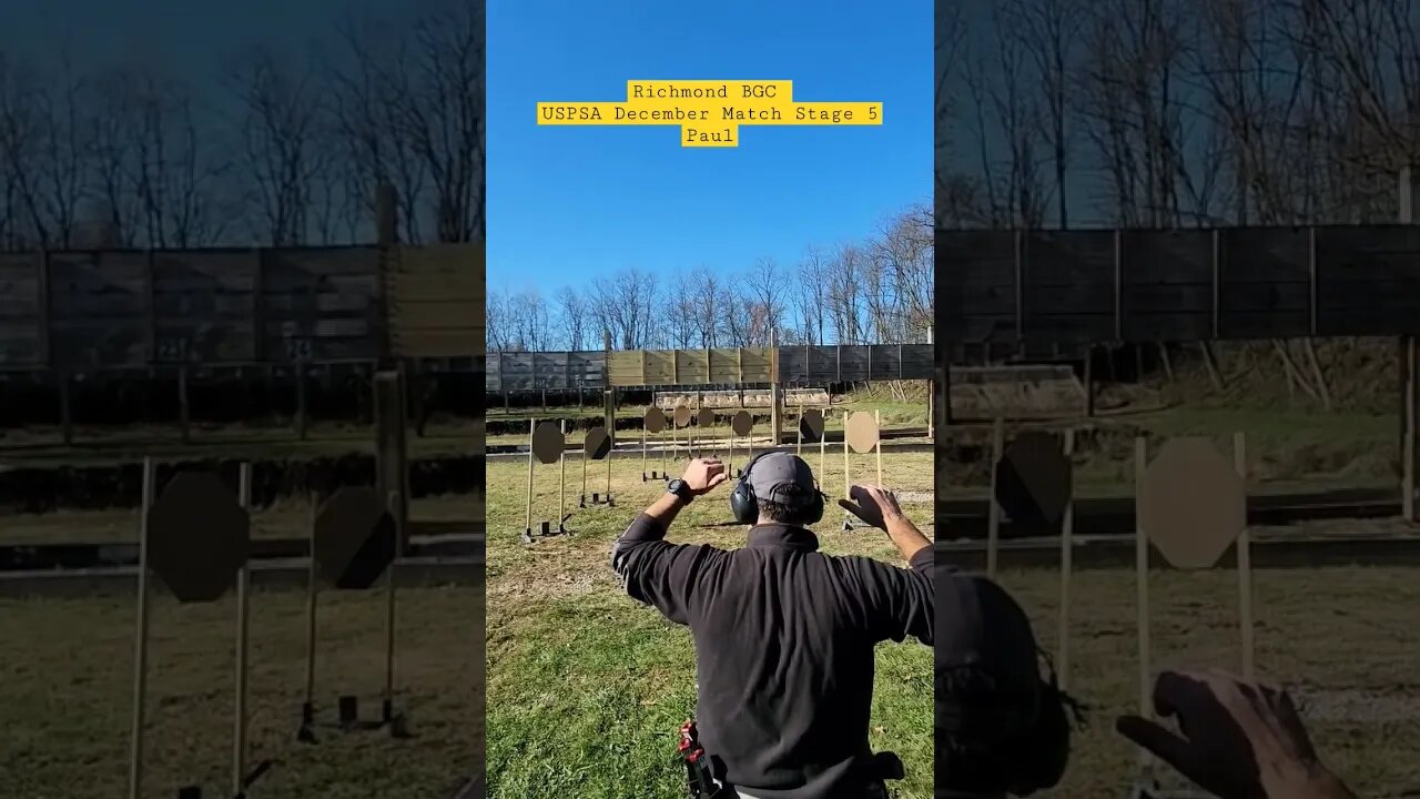 Richmond BGC #uspsa December match Stage 5 Paul #unloadshowclear #idpa