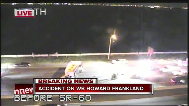 Accident on WB Howard Frankland