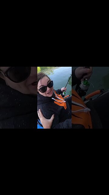 One of the Biggest Largemouth bass she's ever caught ( Tennessee Creek! )