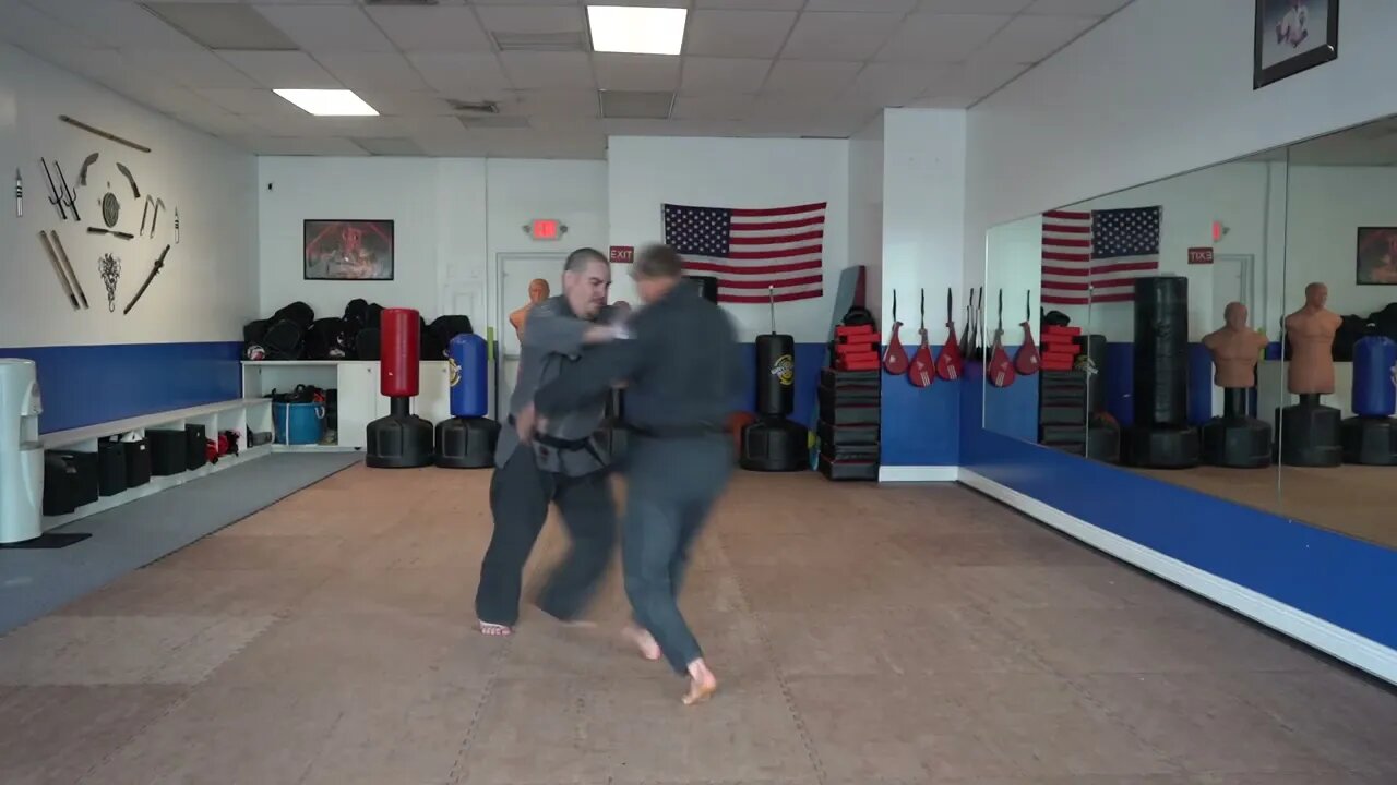 An example of the American Kenpo technique Encounter with Danger